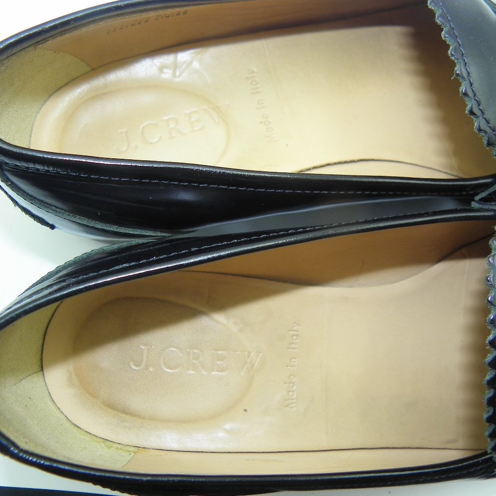 J CREW BLK LEATHER LOAFER SZ 7.5 - Picture 3 of 8
